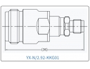YX-N/2.92-KKG01 Коаксиальный RF-адаптер с разъемом N (гнездо) и  2,92 мм (гнездо)