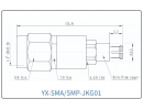 YX-SMA/SMP-JKG01 Коаксиальный RF-адаптер с разъемом SMA (штекер) и SMP (гнездо)