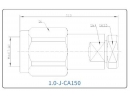 YX-1.0-J-CA150 Разъем(штекер) для коаксиального кабеля 1.0 мм