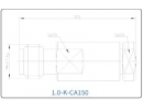 YX-1.0-K-CA150 Разъем(гнездо) для коаксиального кабеля 1.0 мм