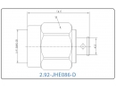 YX-2.92-JHK086-D Разъем(штекер) для коаксиального кабеля 2.92 мм