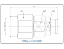 YX-SMA-J-CA360P Разъем(штекер) для коаксиального кабеля SMA