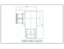 YX-SMP-KW-CA220 Разъем(гнездо) для коаксиального кабеля SMP