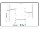 YX-SSMA-JHK086-D Разъем(штекер) для коаксиального кабеля SSMA