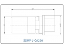 YX-SSMP-J-CA220 Разъем(штекер) для коаксиального кабеля SSMP