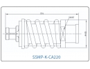YX-SSMP-K-CA220 Разъем(гнездо) для коаксиального кабеля SSMP