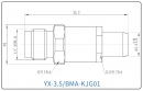 YX-3.5/BMA-KJG01 Коаксиальный RF-адаптер с разъемом 3.5 мм (гнездо) и  BMA (штекер)