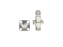 YX-SMA-KFKG01 Коаксиальный RF-адаптер с фланцем с четырьмя отверстиями и с разъемом SMA (гнездо-гнездо)