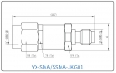 YX-SMA/SSMA-JKG01 Коаксиальный RF-адаптер с разъемом SMA (штекер) и SSMA (гнездо)