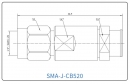 YX-SMA-J-CB520-2 Разъем(штекер) для коаксиального кабеля SMA