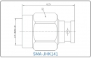 YX-SMA-JHK141 Разъем(штекер) для коаксиального кабеля SMA