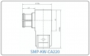 YX-SMP-KW-CA220 Разъем(гнездо) для коаксиального кабеля SMP