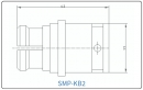 YX-SMP-KB2 Разъем(гнездо) для коаксиального кабеля SMP