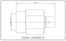 YX-SSMA-JHK086-D Разъем(штекер) для коаксиального кабеля SSMA