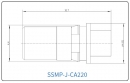 YX-SSMP-J-CA220 Разъем(штекер) для коаксиального кабеля SSMP