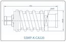 YX-SSMP-K-CA220 Разъем(гнездо) для коаксиального кабеля SSMP