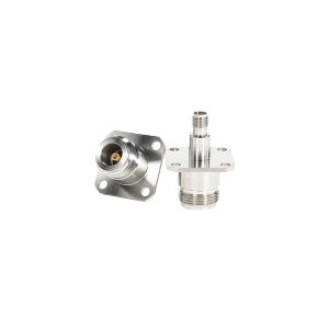 YX-N/3.5-KFKG01 Коаксиальный RF-адаптер с фланцем с четырьмя отверстиями и с разъемом N (гнездо), 3,5 мм (гнездо)
