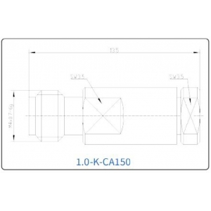 YX-1.0-K-CA150 Разъем(гнездо) для коаксиального кабеля 1.0 мм