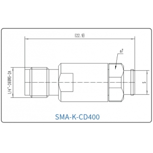 YX-SMA-K-CD400 Разъем(гнездо) для коаксиального кабеля SMA