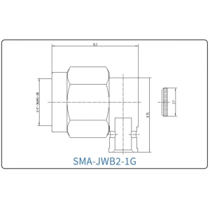 YX-SMA-JWB2-1G Разъем(штекер) для коаксиального кабеля SMA