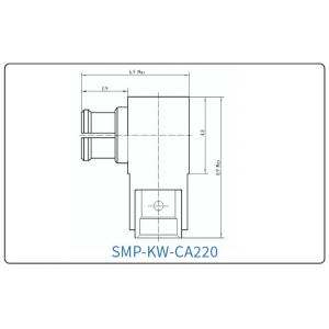 YX-SMP-KW-CA220 Разъем(гнездо) для коаксиального кабеля SMP
