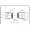YX-1.85-JJG01 Коаксиальный RF-адаптер с разъемом 1.85 мм (штекер-штекер)