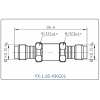 YX-1.85-KKG01 Коаксиальный RF-адаптер с разъемом 1.85 мм (гнездо-гнездо)
