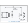YX-2.4/SSMP-KKG01 Коаксиальный RF-адаптер с разъемом 2.4 мм (гнездо) и  SSMP (гнездо)