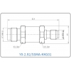 YX-2.92/SSMA-KKG01 Коаксиальный RF-адаптер с разъемом 2.92 мм (гнездо) и  SSMA (гнездо)