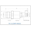 YX-3.5/SMP-KKG01 Коаксиальный RF-адаптер с разъемом 3.5 мм (гнездо) и  SMP (гнездо)