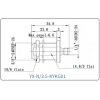 YX-N/3.5-KYKG01 Коаксиальный RF-адаптер с круглым фланцем и с разъемом N (гнездо), 3,5 мм (гнездо)