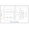 YX-1.85-J-CA150G Разъем(штекер) для коаксиального кабеля 1.85 мм