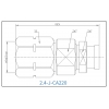 YX-2.4-J-CA220 Разъем(штекер) для коаксиального кабеля 2.4 мм