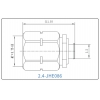 YX-2.4-JHE086 Разъем(штекер) для коаксиального кабеля 2.4 мм