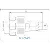 YX-N-J-CD400 Разъем(штекер) для коаксиального кабеля N