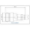 YX-N-K-CD400 Разъем(гнездо) для коаксиального кабеля N