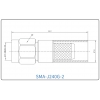 YX-SMA-J240G-2 Разъем(штекер) для коаксиального кабеля SMA