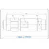 YX-SMA-J-CB520-2 Разъем(штекер) для коаксиального кабеля SMA