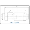 YX-SMA-J-CD400 Разъем(штекер) для коаксиального кабеля SMA