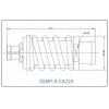 YX-SSMP-K-CA220 Разъем(гнездо) для коаксиального кабеля SSMP
